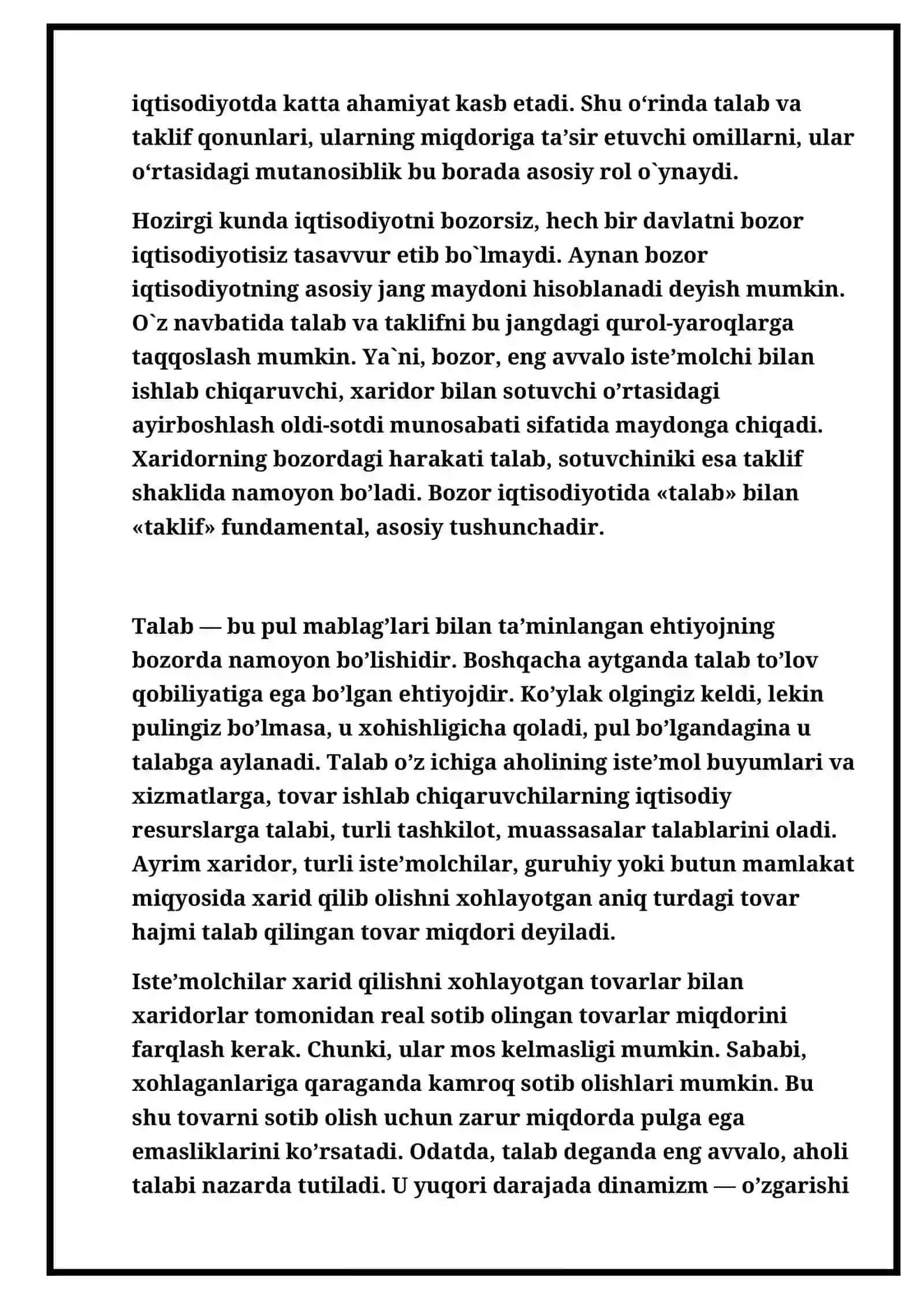 Talab va taklif elastikligi 4