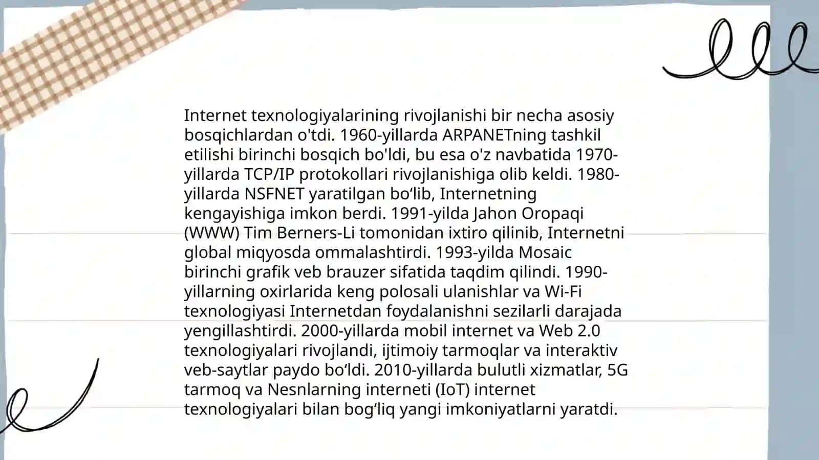 Internetning paydo boʼlishi,rivojlanishi,yutuqlari va kamchiliklari 4