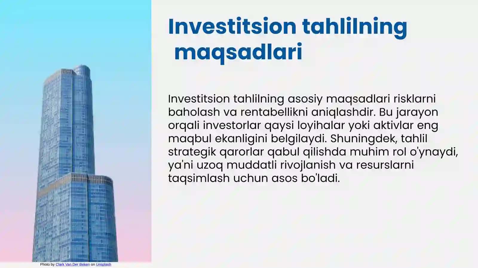 Investitsion tahlil 4