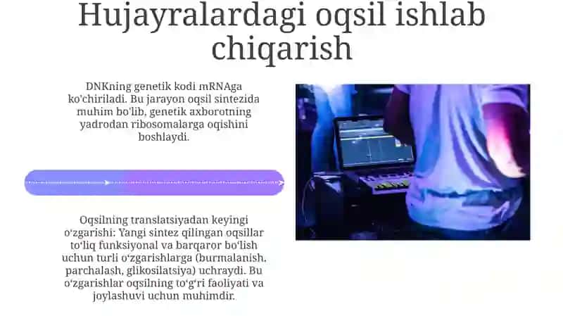 Ozuqa - oqsillar ishlab chiqarish 4