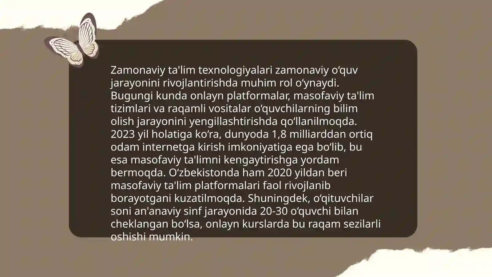 Ta'lim texnologiyasining turkumlanishi 4