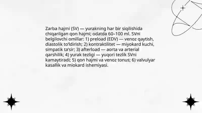 Yurakning gemodinamik vazifasi 4