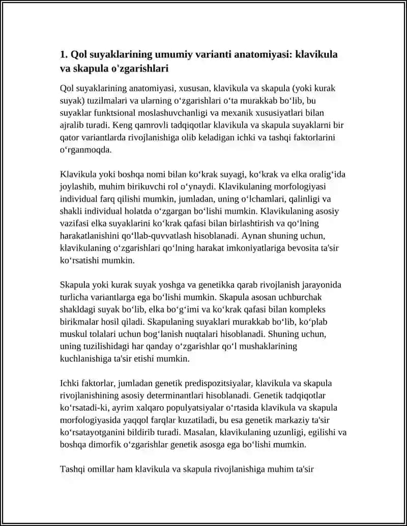 Qol suyaklarining varianti anatomiyasining rivojlanishi 4