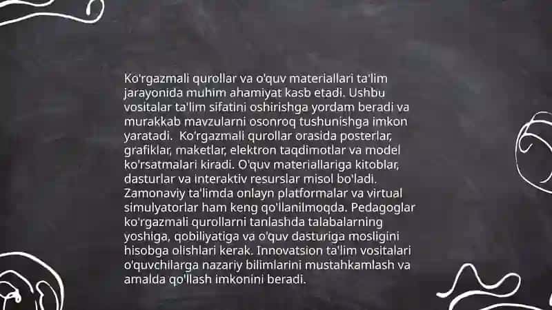 Pedagogika Mahoratidan 1-4 sinflar uchun savollar 4
