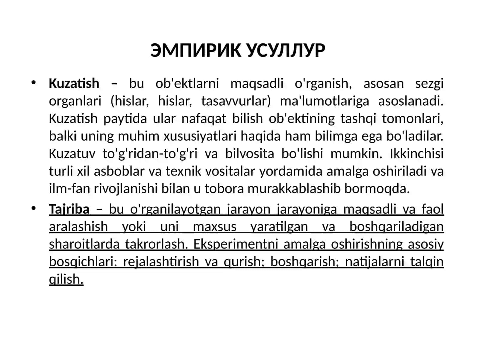 TADQIQOT JARAYONI BOSQICHLARI 4