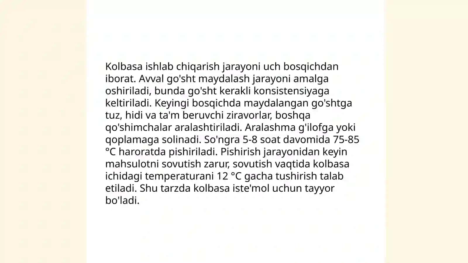 Kolbasa ishlab chiqarish texnologiyasi 4