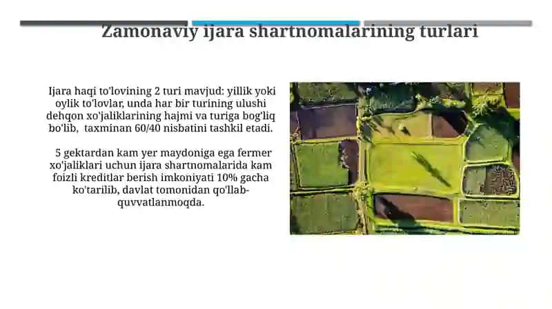Agrar munosabatlar: ijara haqivarenta 4