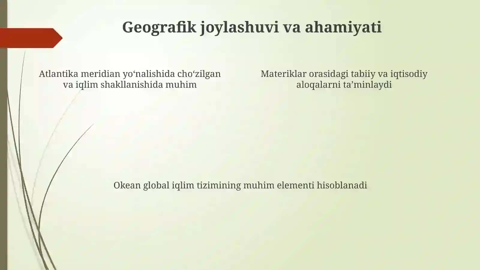 Atlantika okeani tabiatini o'rganish 4