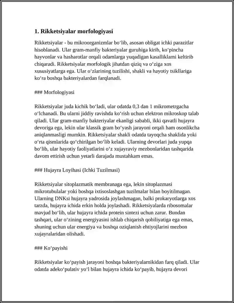 BAKTERIYALARNING MORFOLOGIYASI RIKKETSIYALAR 4