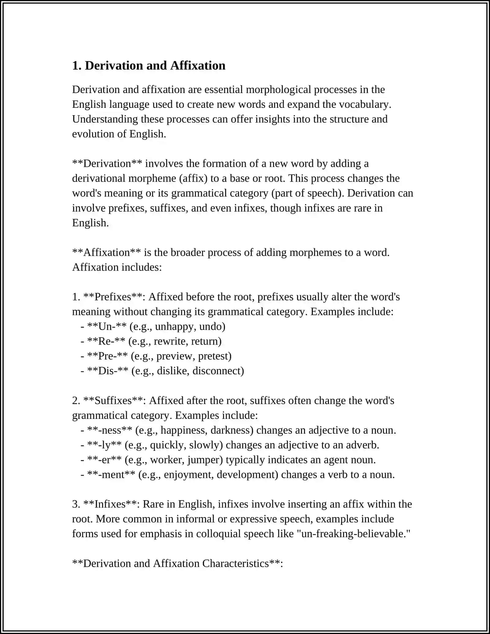 FEATURES OF WORD FORMATION MAVZUSIGA ARTICLE YOZIB BER 4