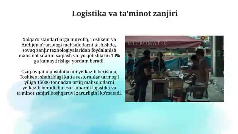 Savdo va Jamoat Ovqatlanishi: Umumiy Nuqtai 4