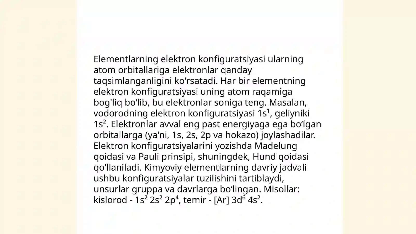 Davriy qonunlarning atomlarining tuzilishi 4