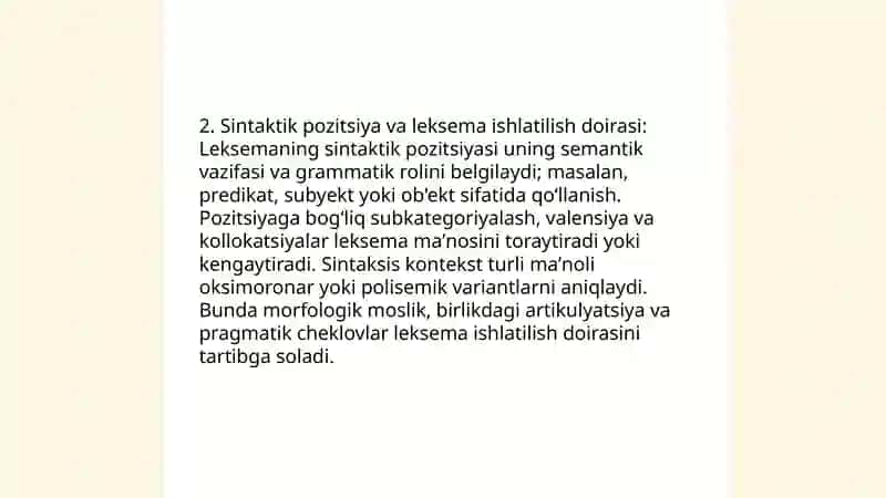 Leksemalarning ishlatilish doirasi 4