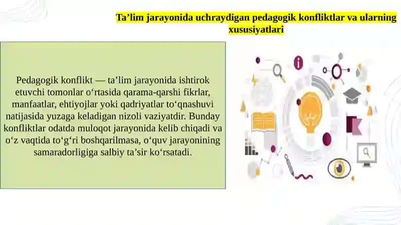 Pedagogik konfliktologiyada innovatsion yondashuvlar slayd 4