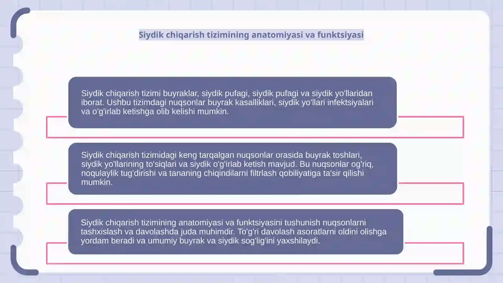 Siydik ajratish tizimining nuqsonlari 4