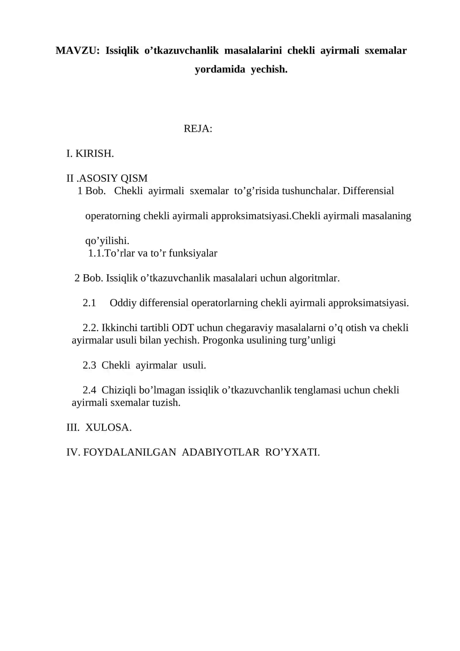 Amaliy matematika va informatika 4