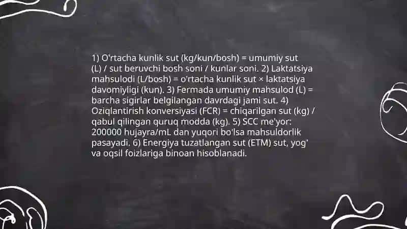 Fermalarni hisoblash usullari 4