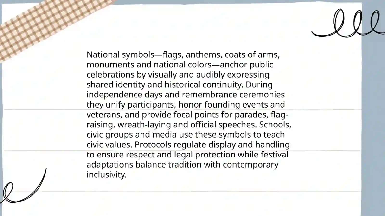 Celebrating National Holidays 4