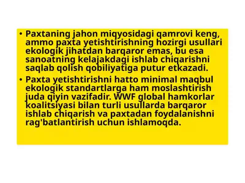 IQTISODIYOT PAXTA YETISHTIRISH SAMARALI YO‘LLARI 4