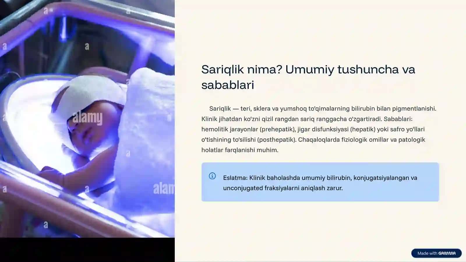 Gem metabolizmi, sariqlik va uning xillari 4