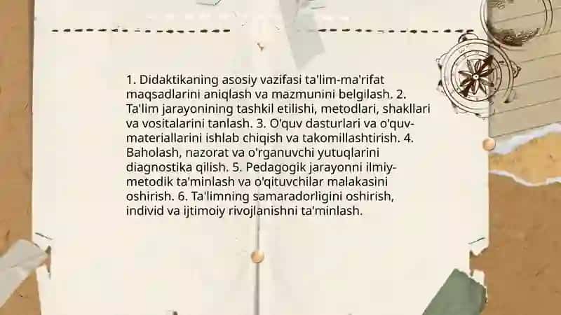 Didaktika - pedagogik jarayonning tarkibiy qismi 4