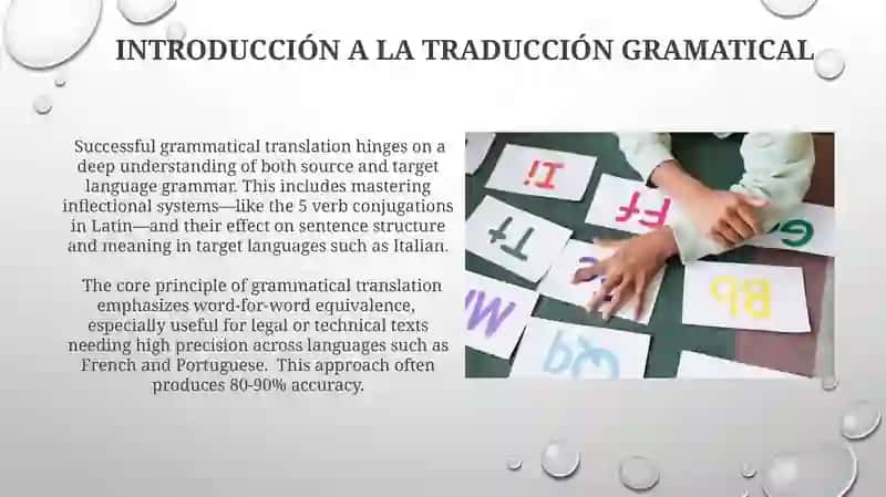 Análisis Gramatical y su Relación con la Traducción 4