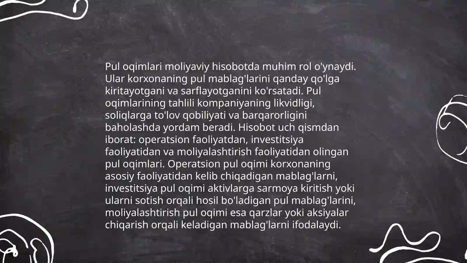 Pul oqimlari xarakati 4