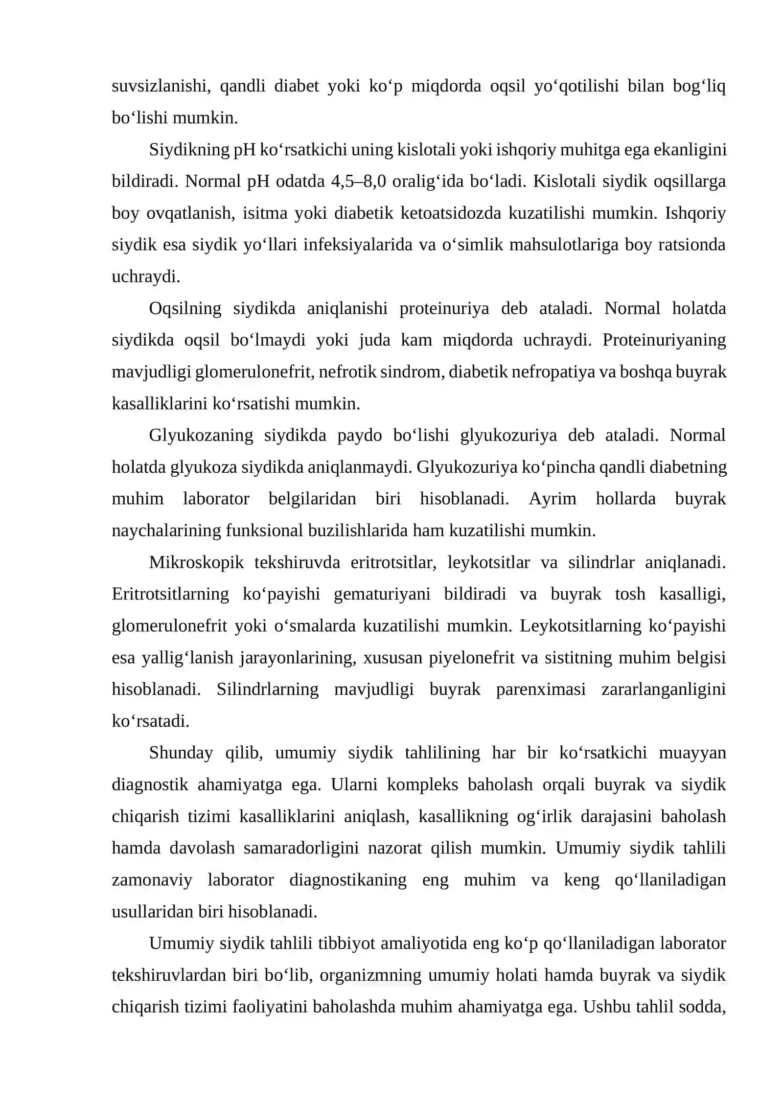 Umumiy siydik taxlilini interpretatsiyasi 4