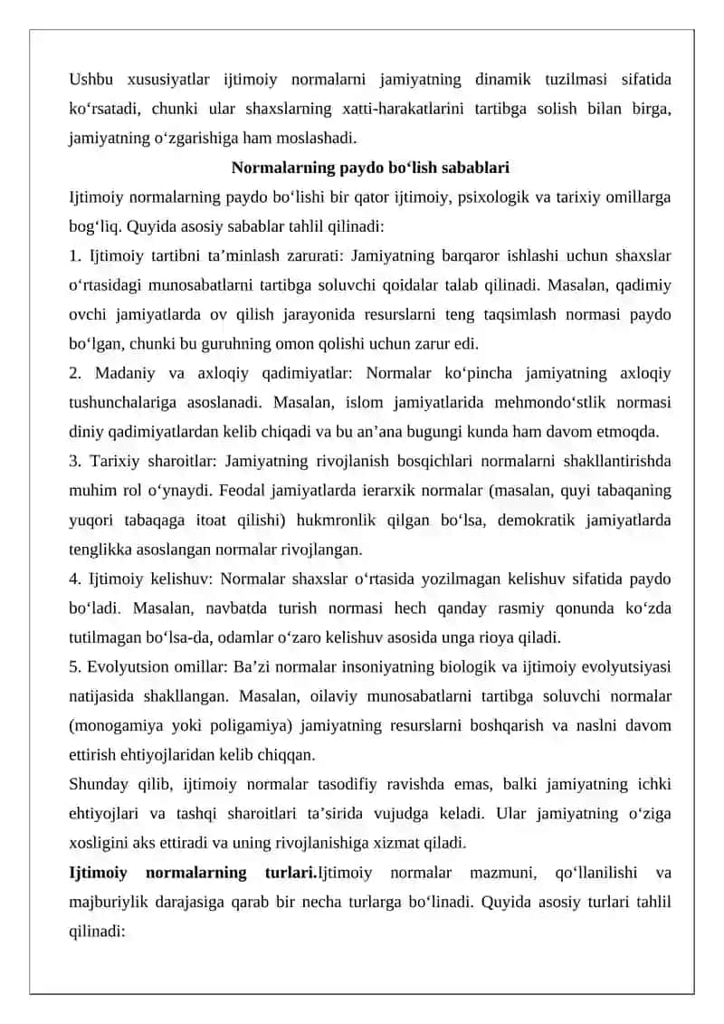 Ijtimoiy normalar tizimi 4