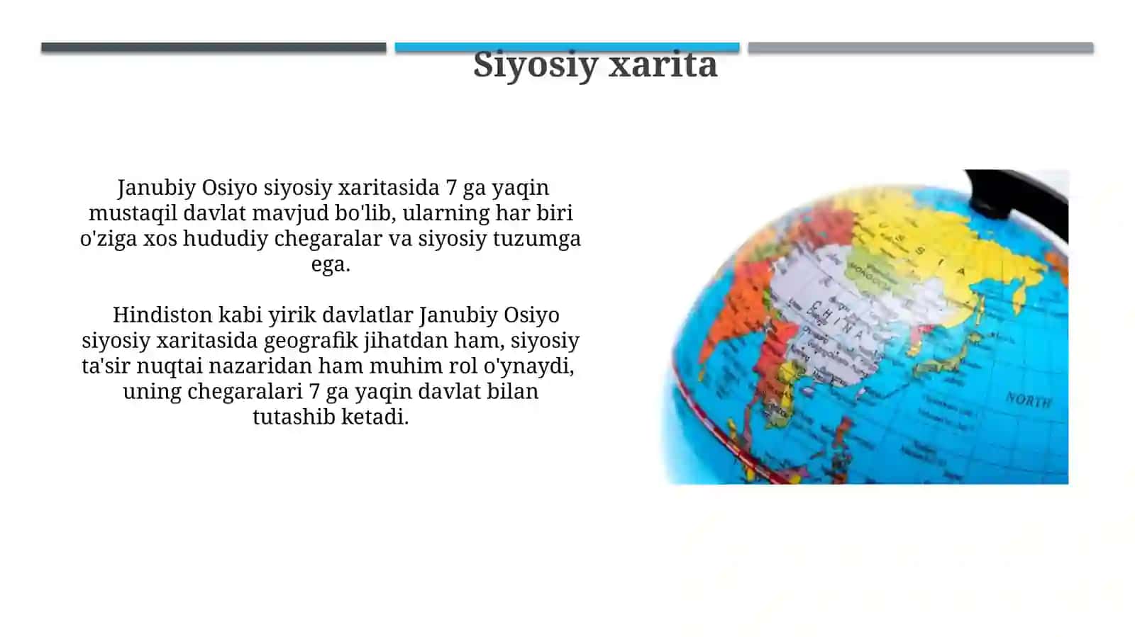 Janubiy osiyo davlatlari geografiyasi 4