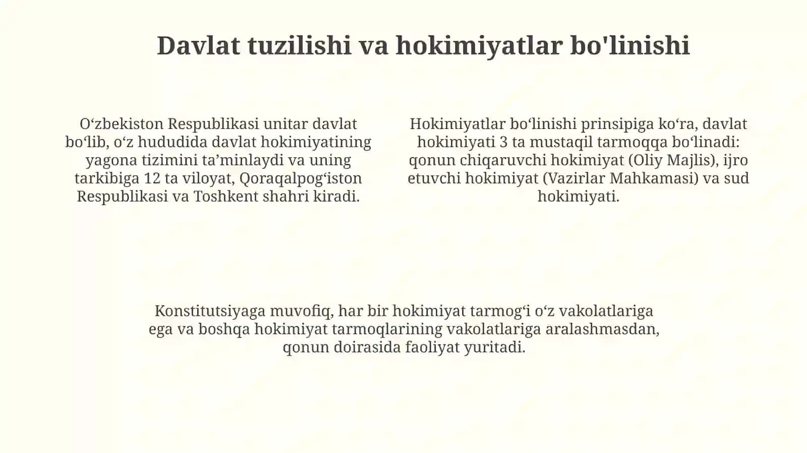 O’zbekiston Respublikasi Konstitutsiyasi 4