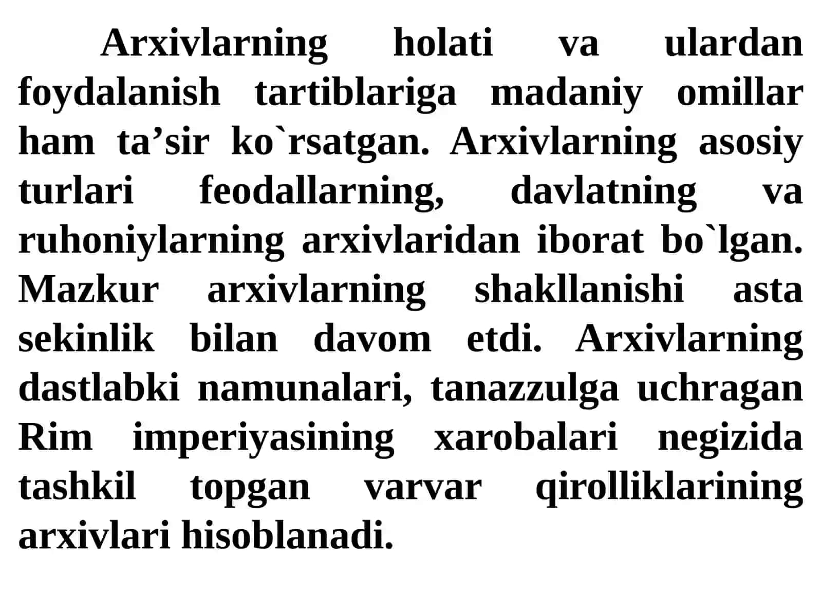 13-mavzu:Ilk o`rta asrlarda G’arbiy Yevropada arxivishi 4