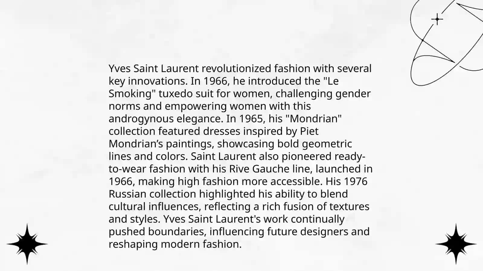 History of Yves Saint Laurent 4