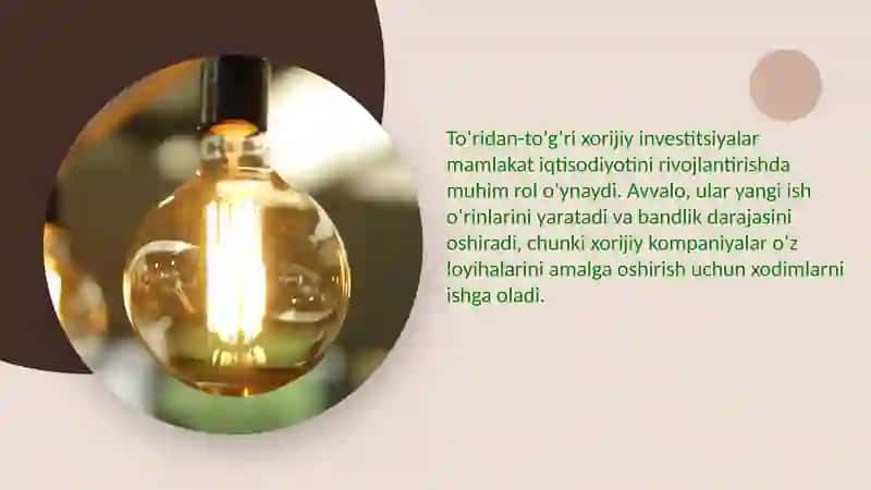 To‘ridan-to‘g‘ri xorijiy investitsiyalar 4