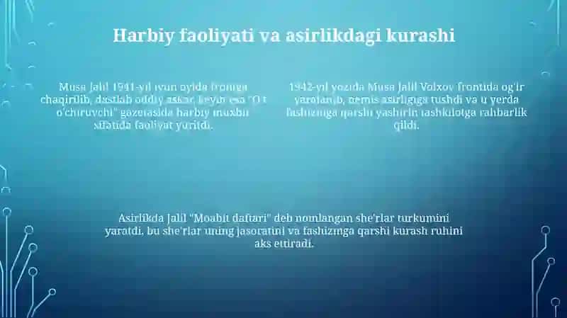 Musa Jalil haqidagi ma'lumot 4
