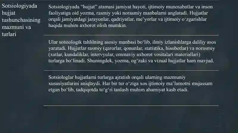 Hujjatlarni o‘rganish metodi 4