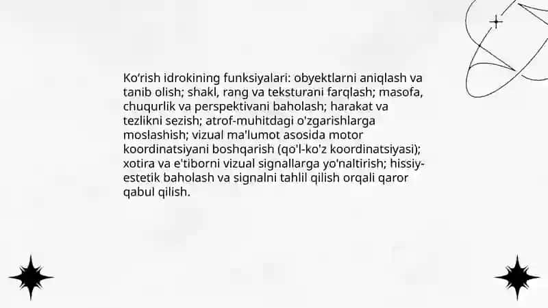 Idrok haqida tushuncha.Koʻrish idroki 4