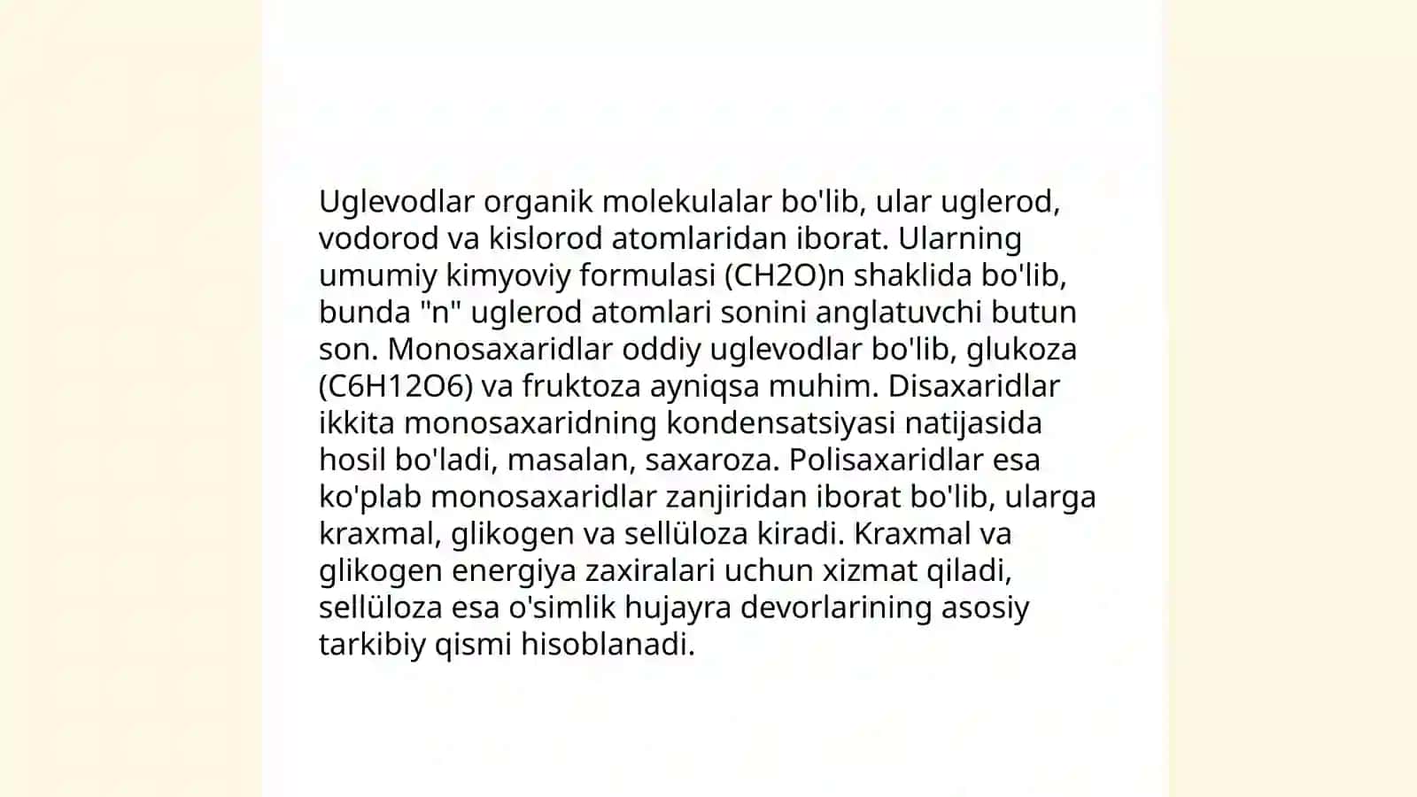 Uglevodlarning sinflanishi. Monosaxaridlar 4