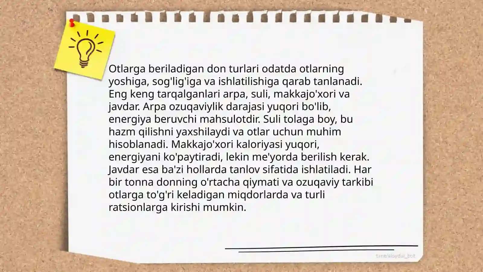 Otlarni oziqlantirish 4
