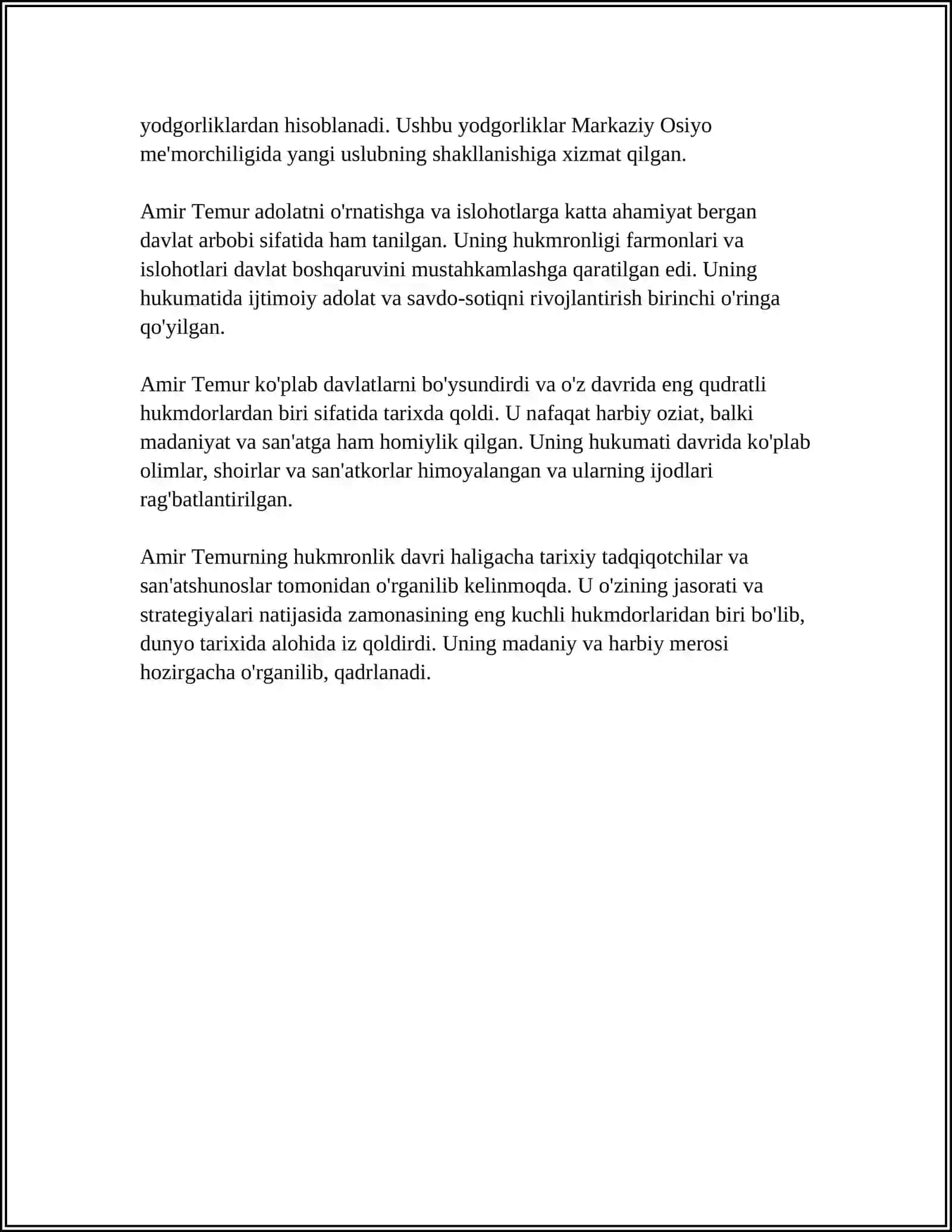 AMIR-TEMUR BUYUK DAVLAT ARBOBI 4
