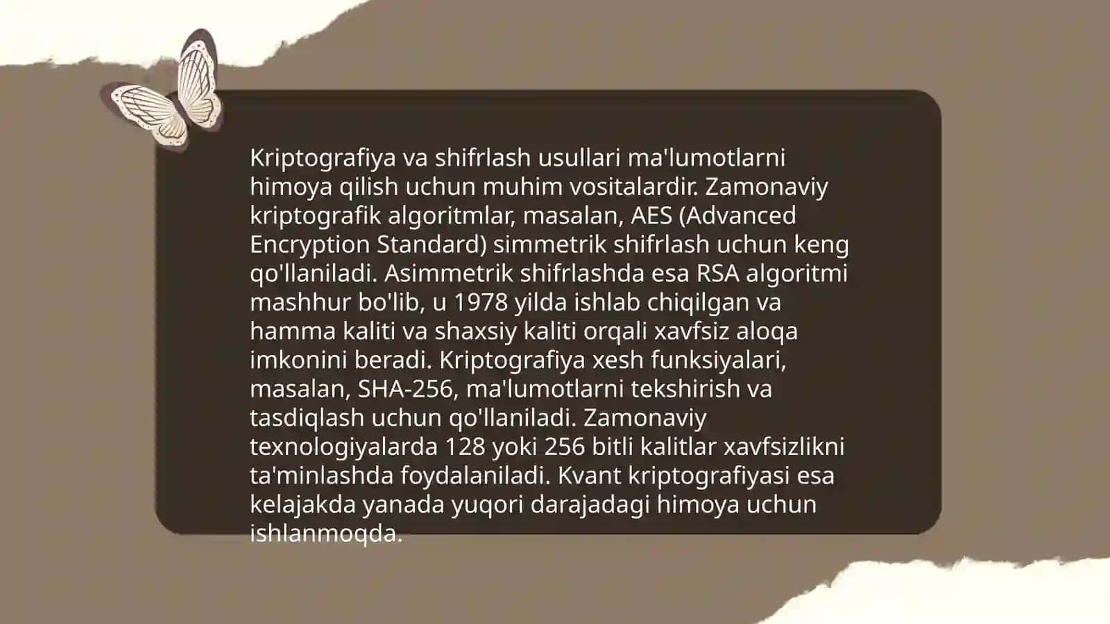 Axborot xavfsizligi va axborotlarni himoyalash usullari 4