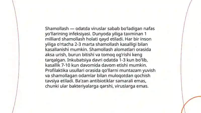 Yallig’lanish kasallik nomlari. 4