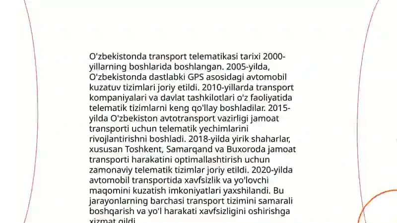 O'zbekistonda transport telematikasi 4
