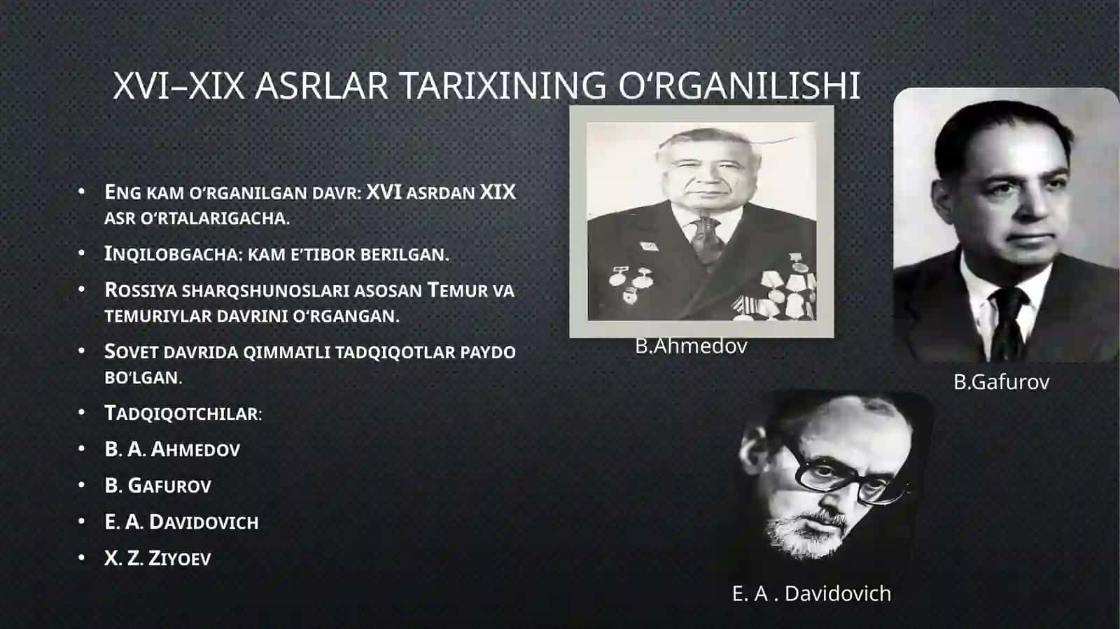 O’rta Osiyotarixnavisligidatarixni yozishda saroy va maxallitarixnavislik 4