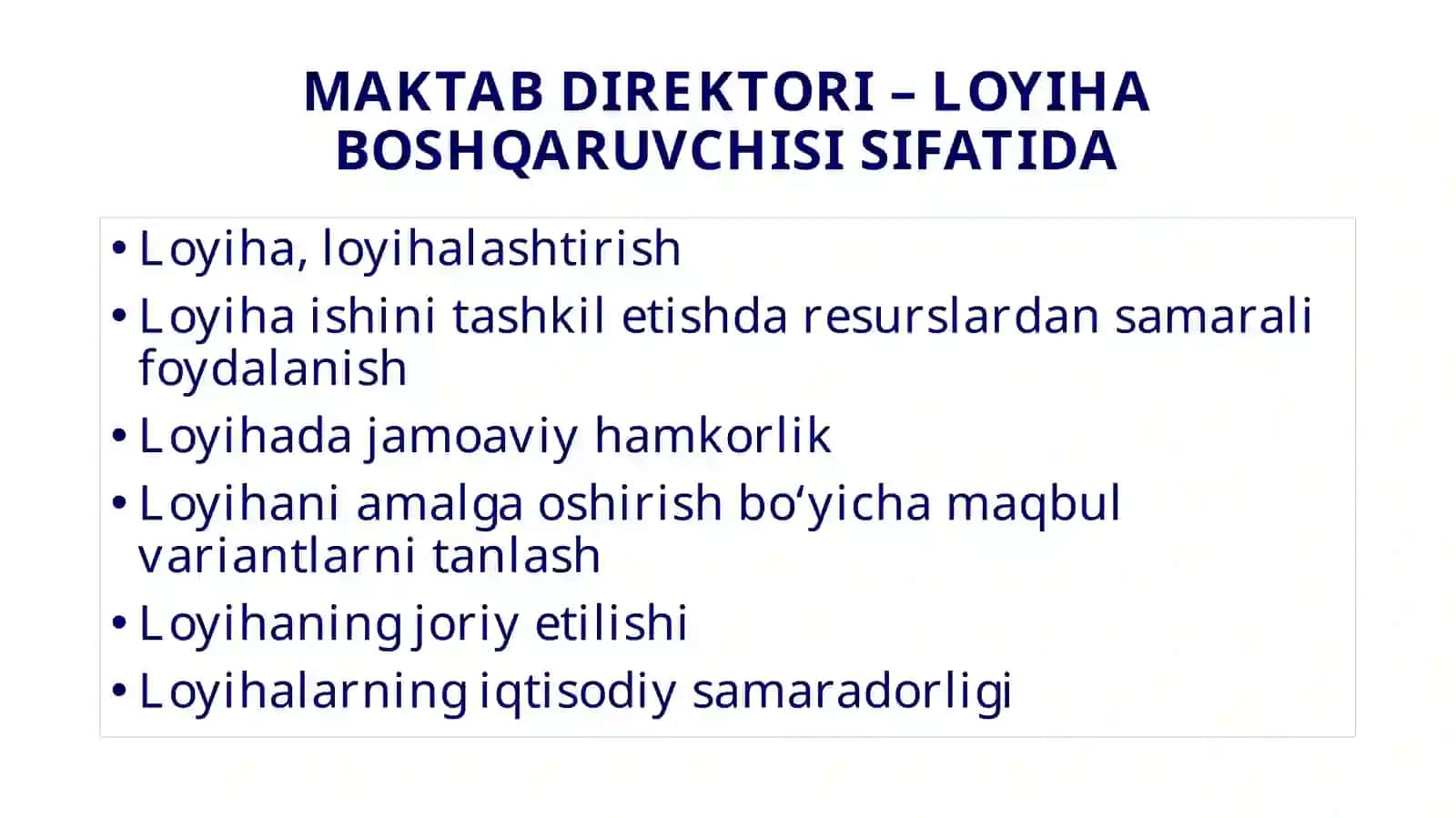 MENEJERLIK O‘QUV KURSI 4