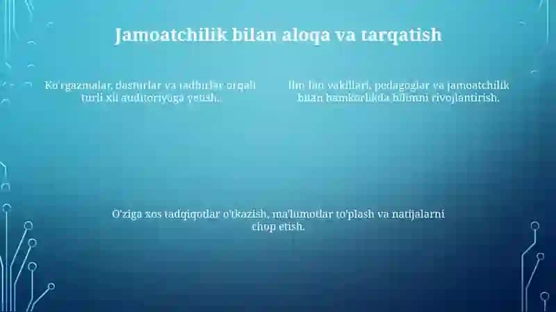 Muzeylarning tadqiqotchilik faoliyati 4