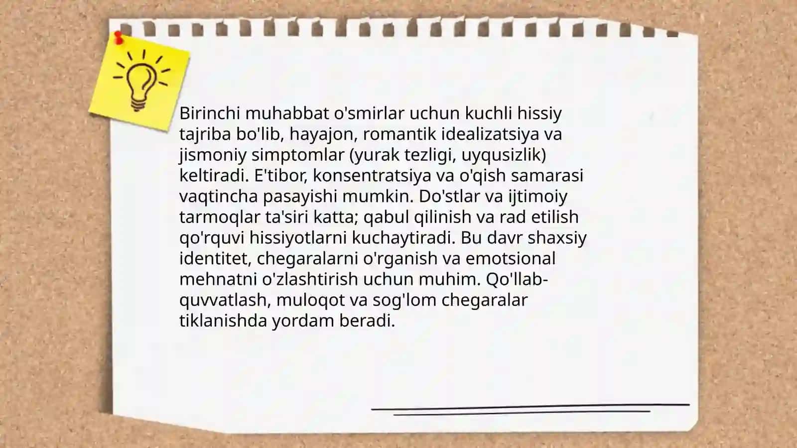 O'smirlarda sevgi va do'stlik hislari 4