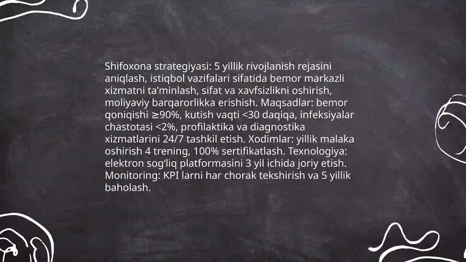 Shahar shifoxonasini ishini tashkil qilish 4