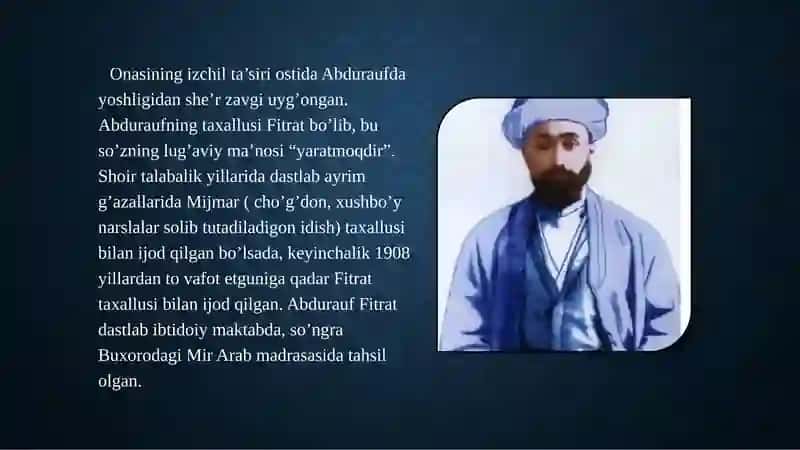 Abdurauf Fitratning Muxtasar islom tarixi. 4