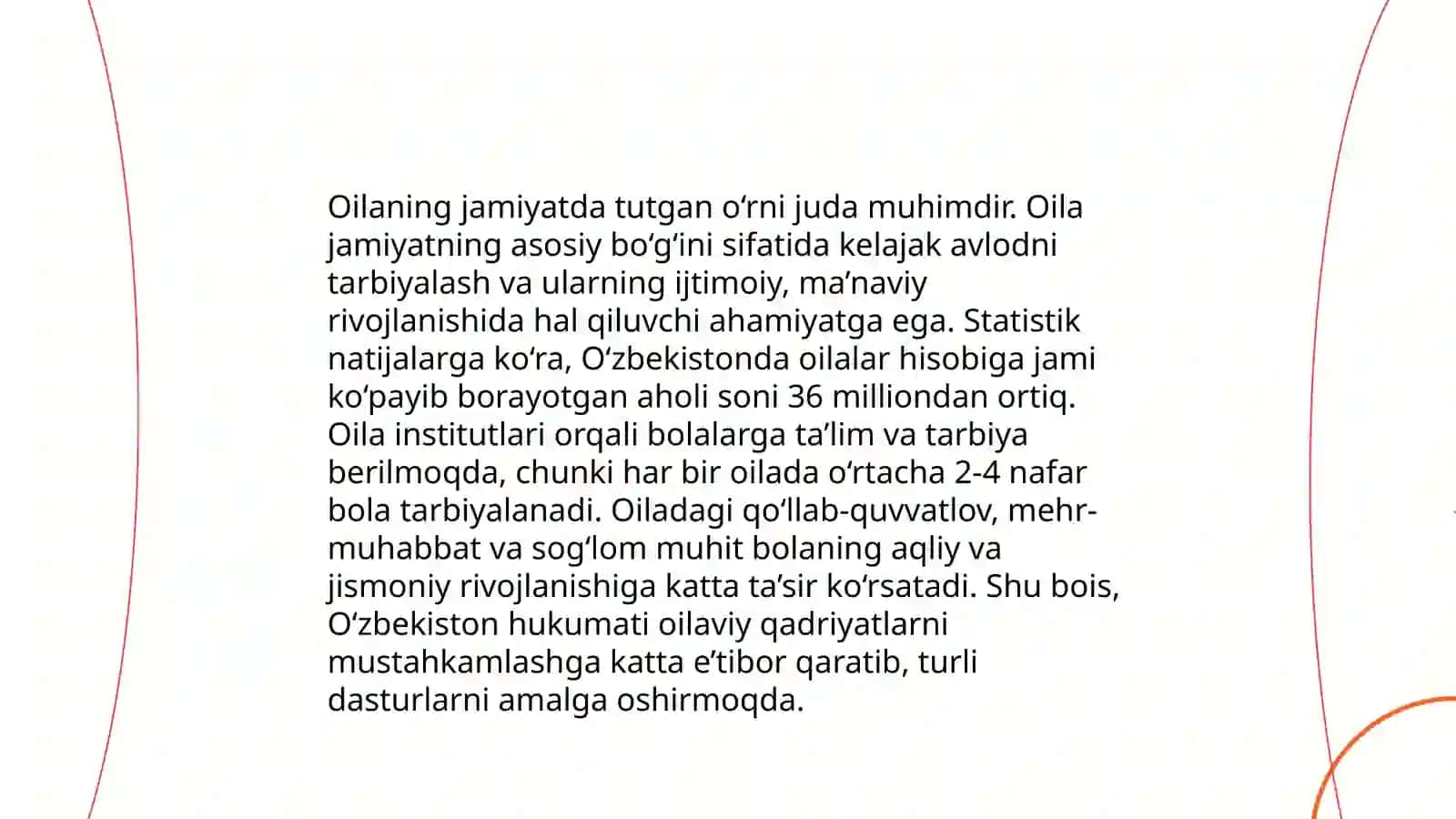 Oila ma'navyatning asosiy mazmuni 4
